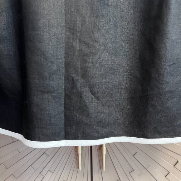 Jones New York Black White 100% Linen Top - Picture 9 of 10